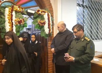 کاروان ۱۰۰۰ نفری دانشجویان آمل به مناطق جنگی جنوب کشور اعزام شدند