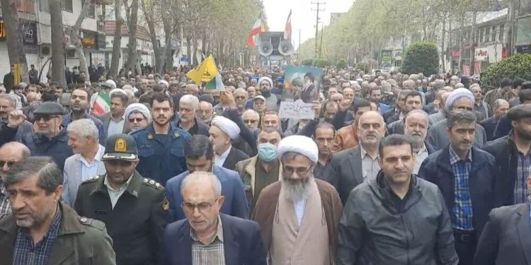 فریاد رهایی قدس مردم دیار پایتخت علویان