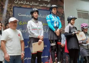 برترین‌های مسابقات دوچرخه‌سواری کراس‌کانتری بانوان مازندران در آمل مشخص شد