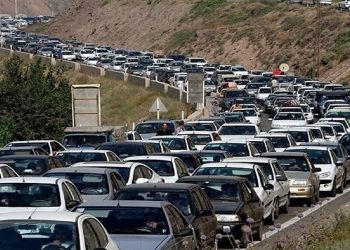 ترافیک سنگین در آزادراه تهران - شمال