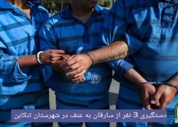 دستگیری ۳ اخلالگر نظم و امنیت عمومی و سارقان به عنف در تنکابن