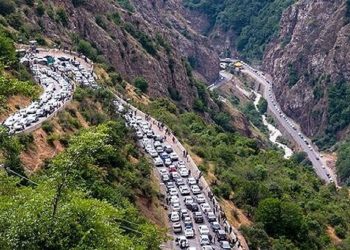 جاده کندوان یک طرفه است؛ ترافیک در هراز