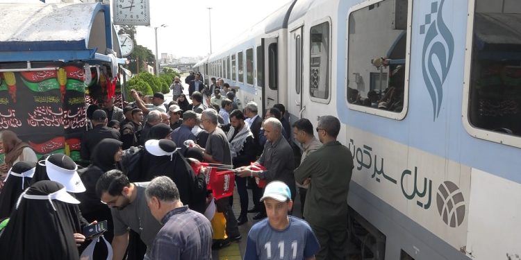 حرکت قطار اربعین از مازندران