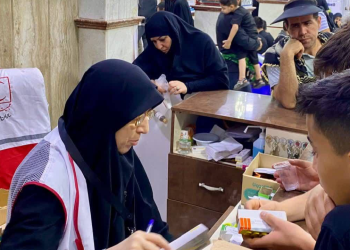 خدمات رسانی هلال احمر مازندران به بیش از ۳۸۰۰۰ زائر اربعین