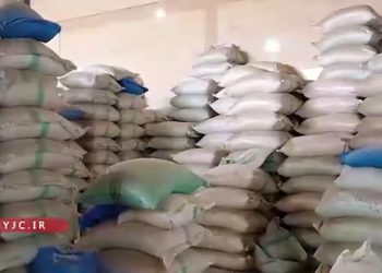 کشف ۱۳۰ تن برنج تقلبی در بابل + فیلم