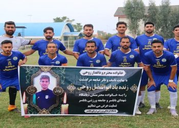 صدر جدول لیگ برتر فوتبال مازندران به رنگ آبی دریا