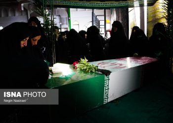 ایسنا - مراسم تشییع پیکر شهید گمنام