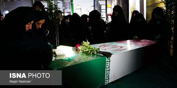 ایسنا - مراسم تشییع پیکر شهید گمنام