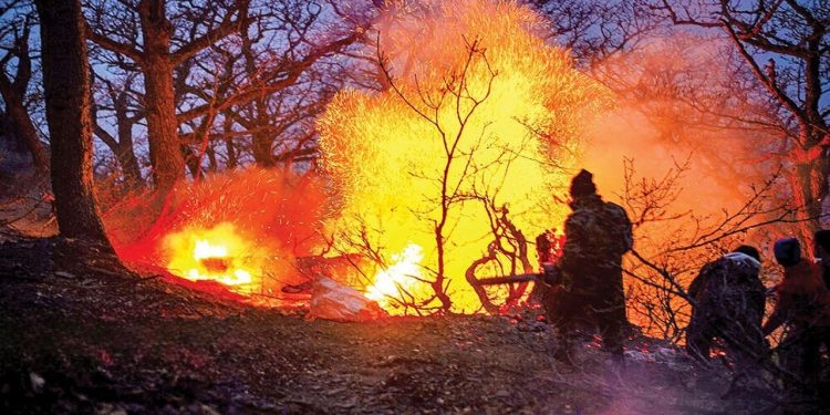 آتش‌سوزی اخیر حدود ۱۰ هکتار از اراضی جنگلی الیت چالوس را نابود کرد