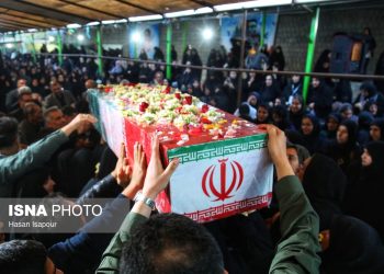 ایسنا - مراسم تشییع پیکر شهید گمنام