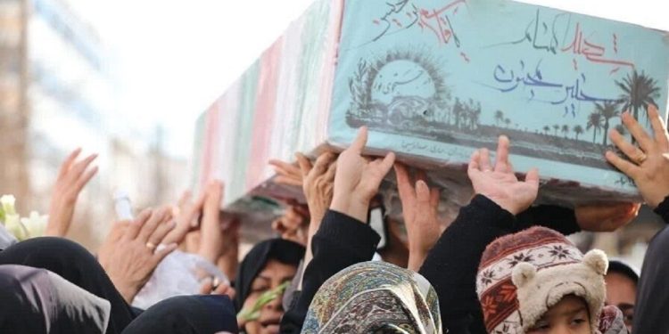 خاکسپاری پیکر مطهر شهدای گمنام فردا در مازندران