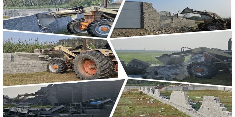 قلع‌ و قمع دیوارکشی‌ها و تفکیک غیرمجاز اراضی کشاورزی در فریدونکنار