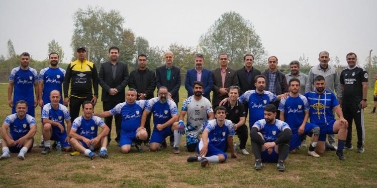 گرامیداشت هفته کتابخوانی در دیدار دوستانه فوتبال رسانه ورزش مازندران