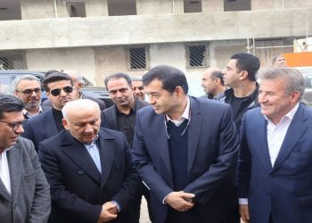 بازدید وزیر ورزش و جوانان از سالن ورزشی ۵ هزار نفری جویبار + فیلم