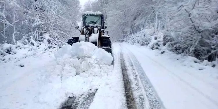 بازگشایی راه ۷۱ روستا پس از بارش سنگین برف در مازندران