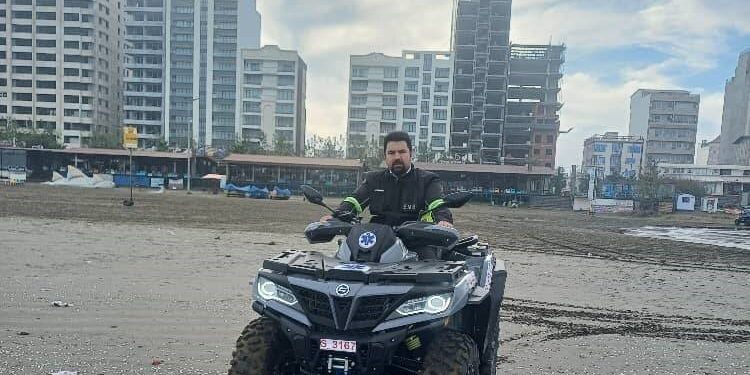 راه اندازی موتور چهارچرخ اورژانس در سواحل محمودآباد