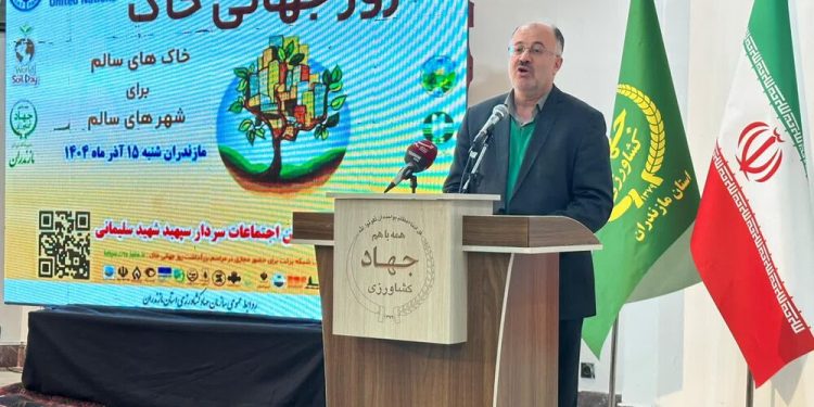 سرپرست جهاد کشاورزی مازندران: فرسایش خاک، امنیت غذایی را تهدید میکند