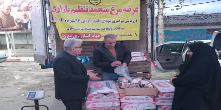 طرح توزیع سیار مرغ منجمد در ساری