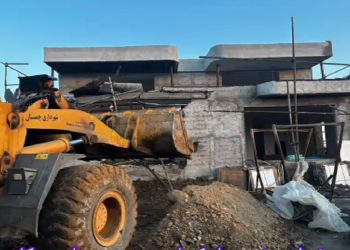 قلع و قمع ۹ بنای غیرمجاز کشاورزی در نور