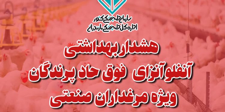 هشدار بهداشتی دامپزشکی مازندران به مرغدارن صنعتی درباره آنفلوانزای فوق حاد پرندگان