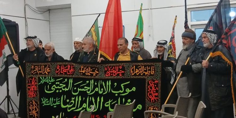 پرچم متبرک امام حسین (ع) مرکز معلولین نوشیروانی بابل را عطرآگین کرد
