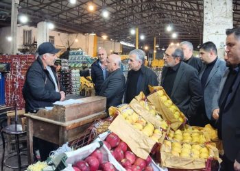 استاندار مازندران در بازدید از میدان بار تنکابن: مشکلی در تامین مایحتاج مردم نداریم