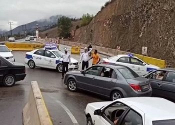 جاده چالوس یکطرفه شد