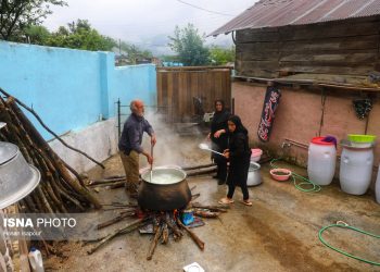 آیین اطعام دهی ماه محرم در روستاهای سوادکوه