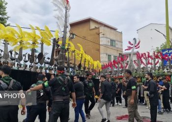 عاشورای حسینی در نور؛ اجتماع عزاداران و طنین نوای «یا حسین» در شهر