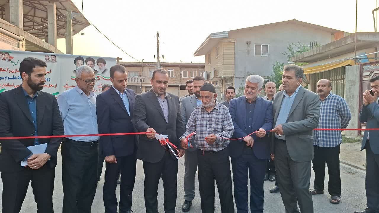 بهره‌برداری از طرح هادی ۱۱ روستا در میاندورود ‌طی هفته دولت