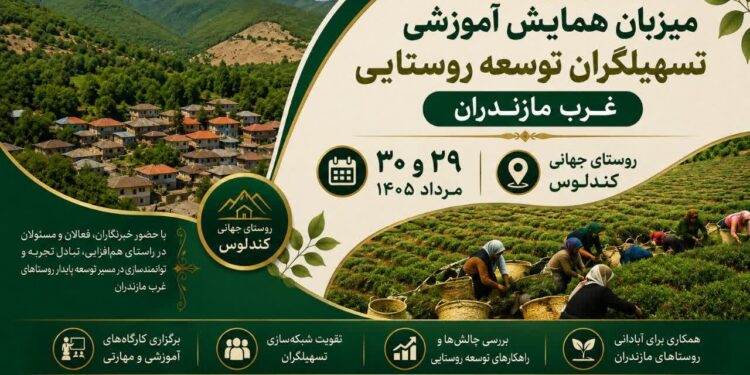 آغاز همایش آموزشی تسهیلگران توسعه روستایی غرب مازندران در کندلوس