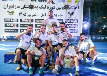 تیم «شهدای میناب» فاتح نخستین دوره لیگ پدل مازندران شد