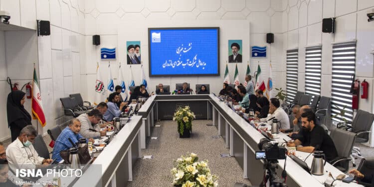 نشست خبری مدیرعامل شرکت آب منطقه‌ای مازندران با اهالی رسانه