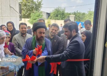 کتابخانه روستای آهودشت چسمتان افتتاح شد