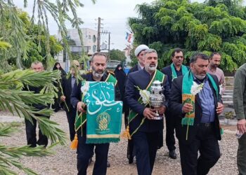 حضور پرچم متبرک حرم حضرت معصومه(س) در مازندران