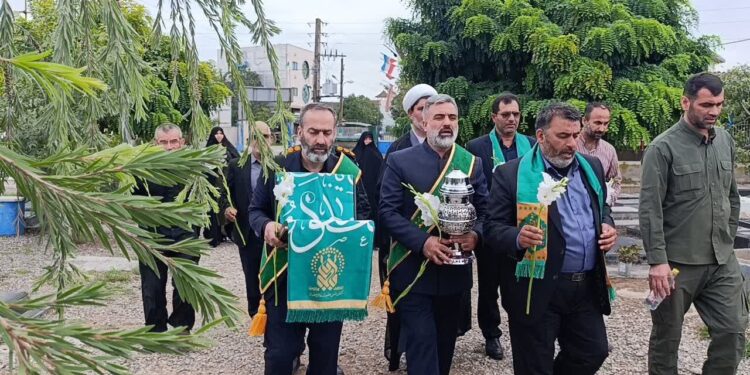 حضور پرچم متبرک حرم حضرت معصومه(س) در مازندران