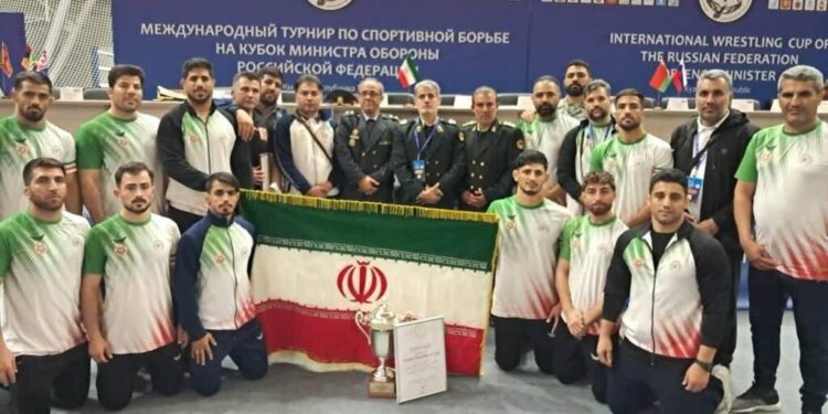 نایب‌قهرمانی تیم کشتی نیروهای مسلح ایران در مسابقات جام وزارت دفاع روسیه