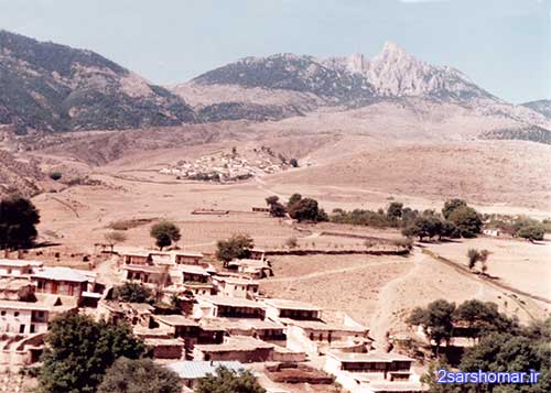 نمایی از سه روستای بالاده ، قلعه ، پایین ده - سال 1356 - عکس از حاج عزت زائری