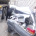 تصادف ۱۰خودرو با تریلر حمل شیر در محور سوادکوه + تصویر