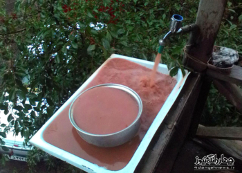 وضعیت آب شرب و عبور و مرور روستای چهاررودبار در زمان سیل + تصاویر