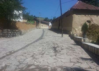 بهره‌برداری از سنگ فرش طرح هادی در روستای کنتا چهاردانگه +تصاویر