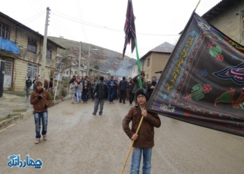 گزارش تصویری برگزاری عزاداری روز اربعین در شهر کیاسر