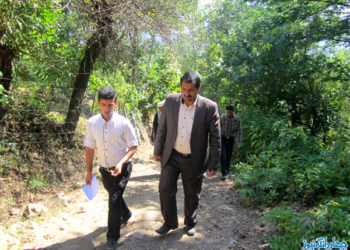 بازدید بخشدار چهاردانگه از روستای مزده