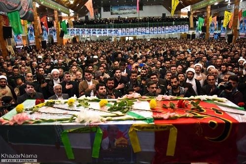 گرامیداشت ۱۳ شهیدمدافع حرم مازندرانی در ساری