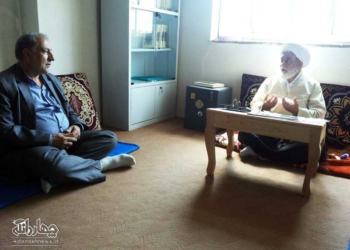 دیدار ریس جدید اداره برق چهاردانگه با امام جمعه