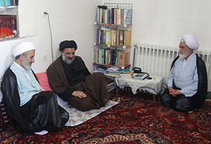 حضور حجت الاسلام میرعمادی در منزل امام جمعه چهاردانگه