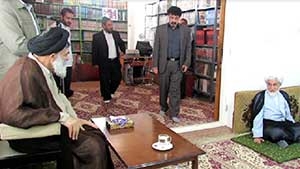 مجموعه تصاویر دیدار امام جمعه چهاردانگه با مرحوم آیت الله جباری