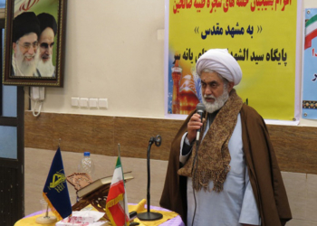 دیدار امام جمعه چهاردانگه و آیت الله معلمی با بسیجیان روستای یانه سر