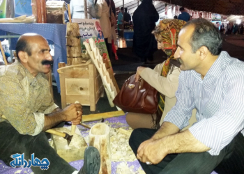 پای درد دل غرفه داران چهاردانگه در جشنواره روستا در شهر