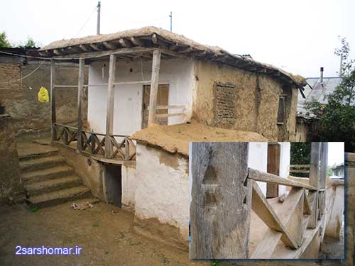 ایوان های چوبی قدیمی ( ساخته ی دست مرحوم عباسعلی عالیشاه ) - روستای قلعه - 28 خرداد 1391 - عکس از عطیه نظری